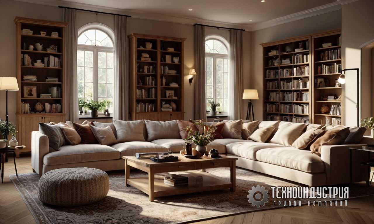 Сочетание стиля дивана с интерьером