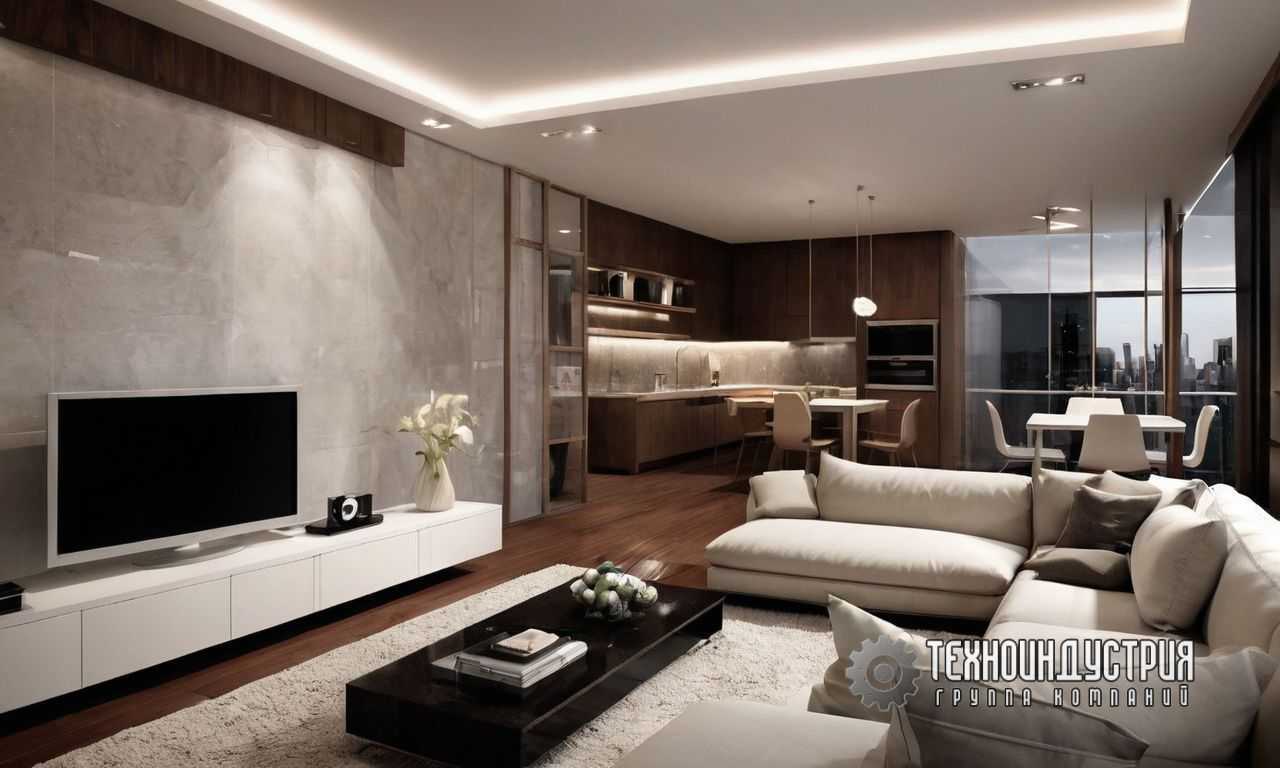 Современные апартаменты с двойным светом для стильного и удобного интерьера