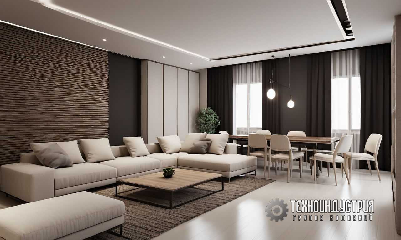 1. Тёплое освещение для натуральных материалов