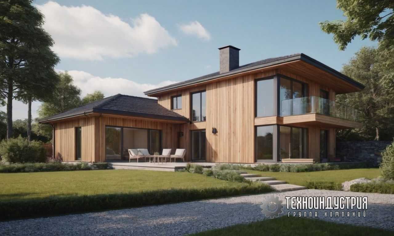 Навесной фасад под дерево как альтернатива натуральным отделочным материалам