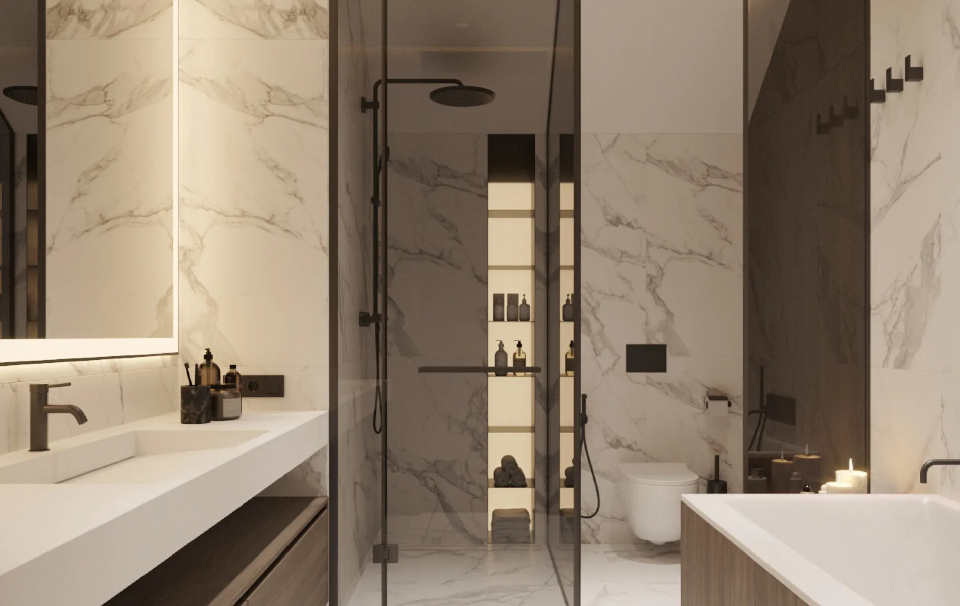 Современный дизайн ванных комнат: смелые решения и тренды